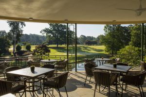 Gold Course Clubhouse Grille patio at Colonial Williamsburg