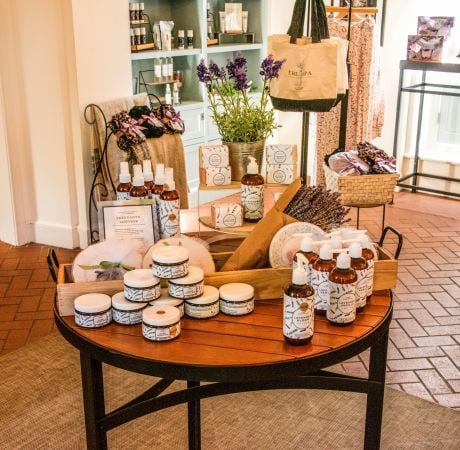 Spa Boutique Products Table